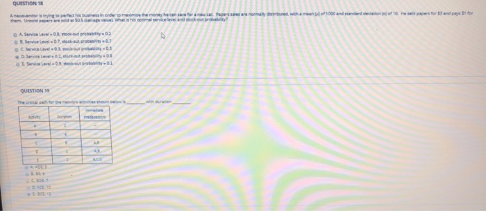 Need help on whether the answers are right. if