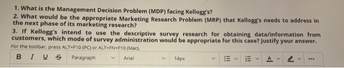 21. Read the following Mini Business Case, and