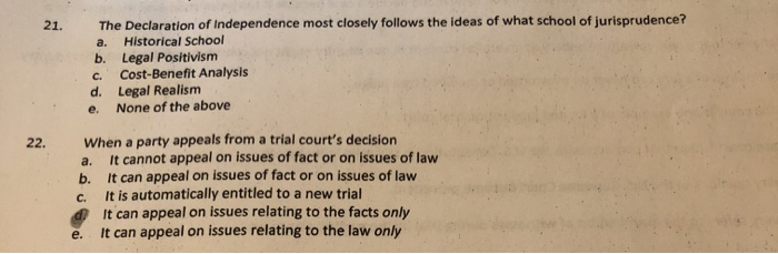 check 22 and whats 21? 21. The Declaration of