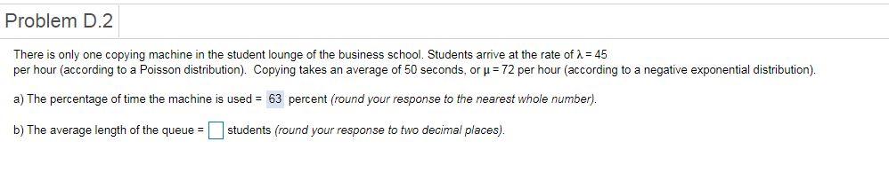 Problem D.2 There is only one copying machine in