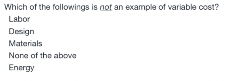 Which of the followings is not an example of