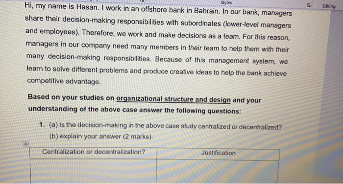 Styles ta Editing Hi, my name is Hasan. I work in