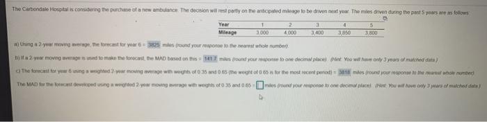 The mad for the forecast of all of using a