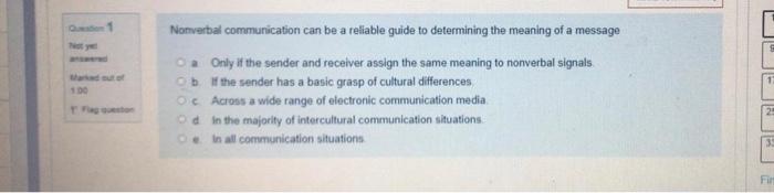 1 Nonverbal communication can be a reliable guide