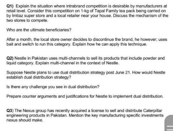 i need the answer quickly Q1) Explain the