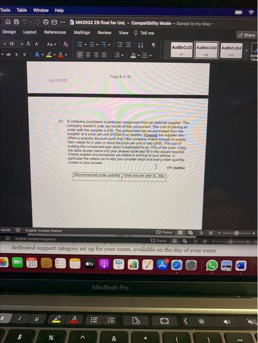 E A company wishes to develop a materials