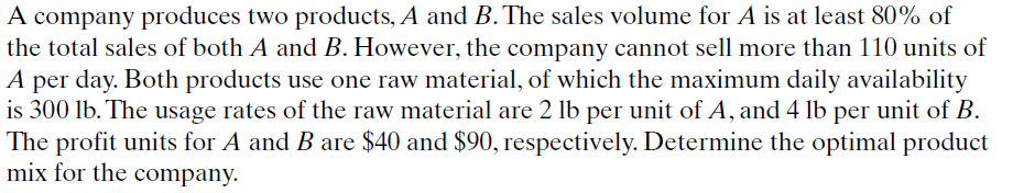 This is an operations research question. I could