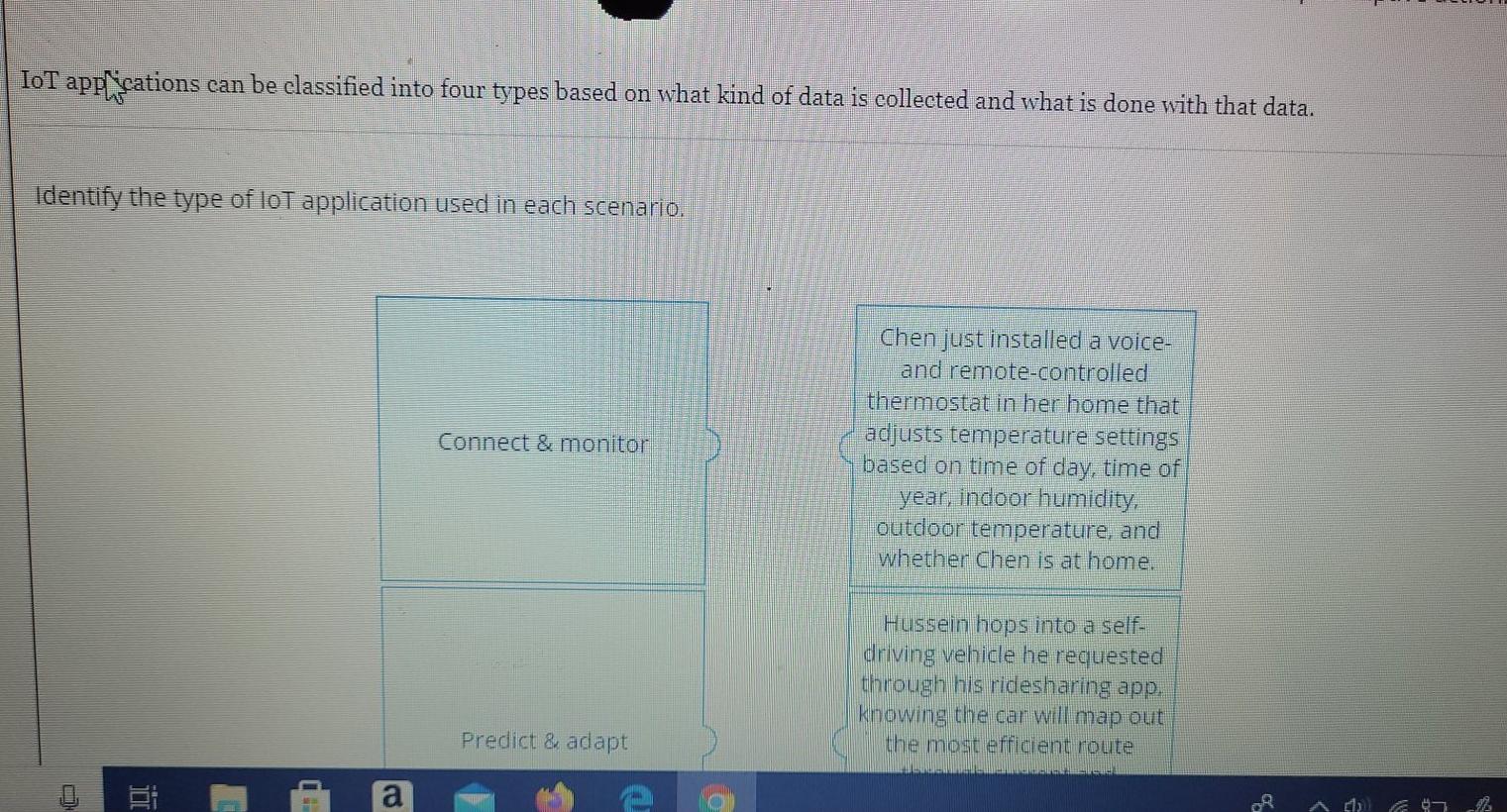 Blue boxes need to be matched left to right,
