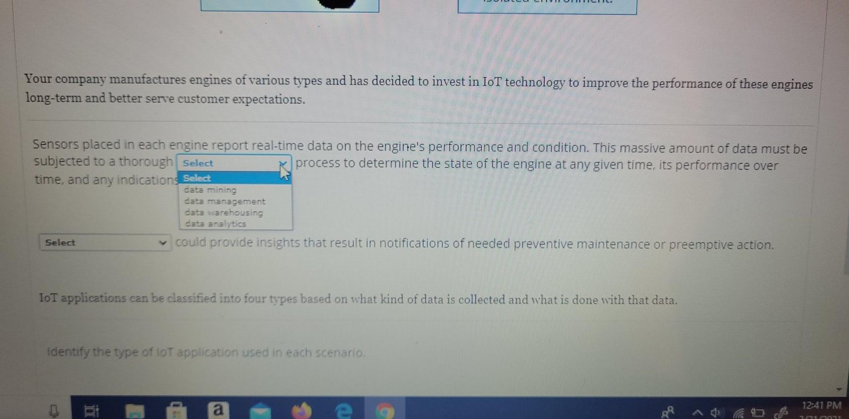 Blue boxes need to be matched left to right,