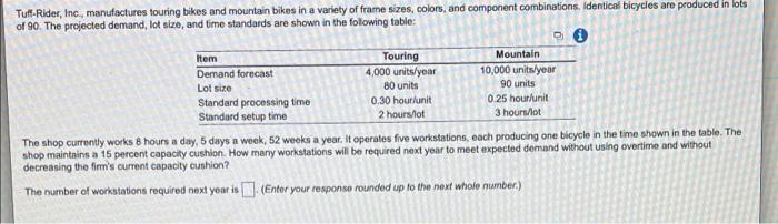 Tuff-Rider, Inc., manufactures touring bikes and