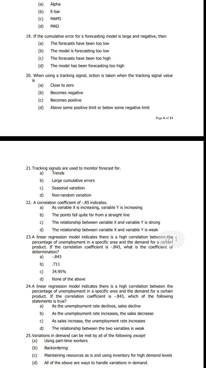 1. Using the data in Table 1.1, what is the