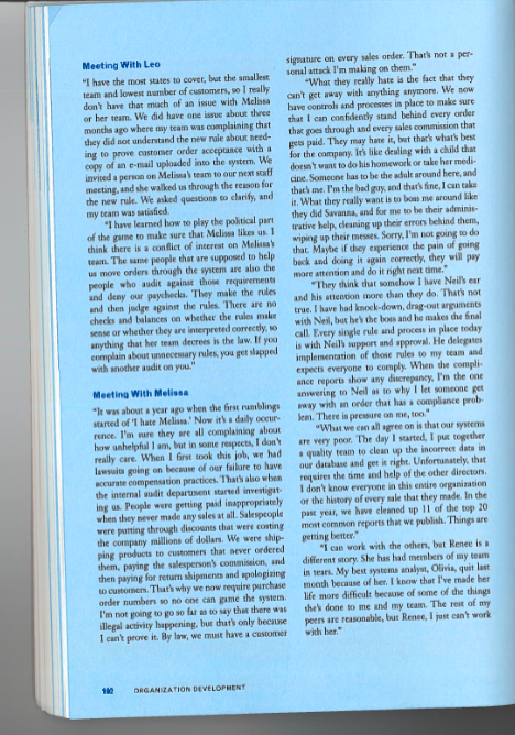 Case Study 3: 1 Just Can't Work With Her: Team