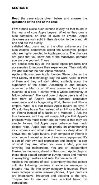 answer q2 SECTION A (a) Elaborate the various