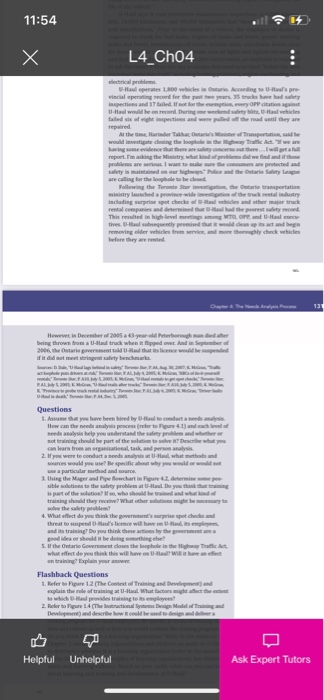 11:54 X L4_Ch04 Case Study U-HAUL'S PERFORMANCE