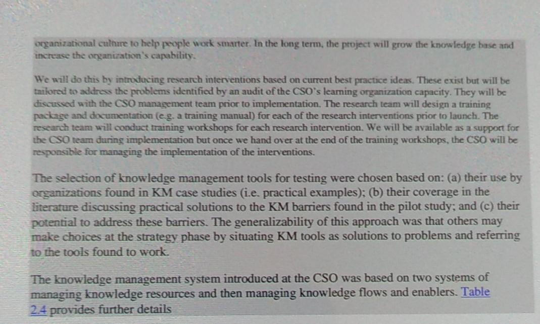 I am now exams Case Study 15 marks Knowledge