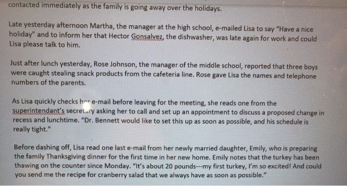 use the case study to answer the questions To