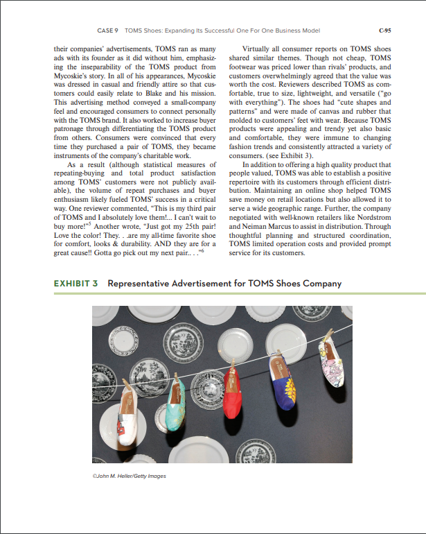 - What are TOMS Shoes key Issues? - Include a