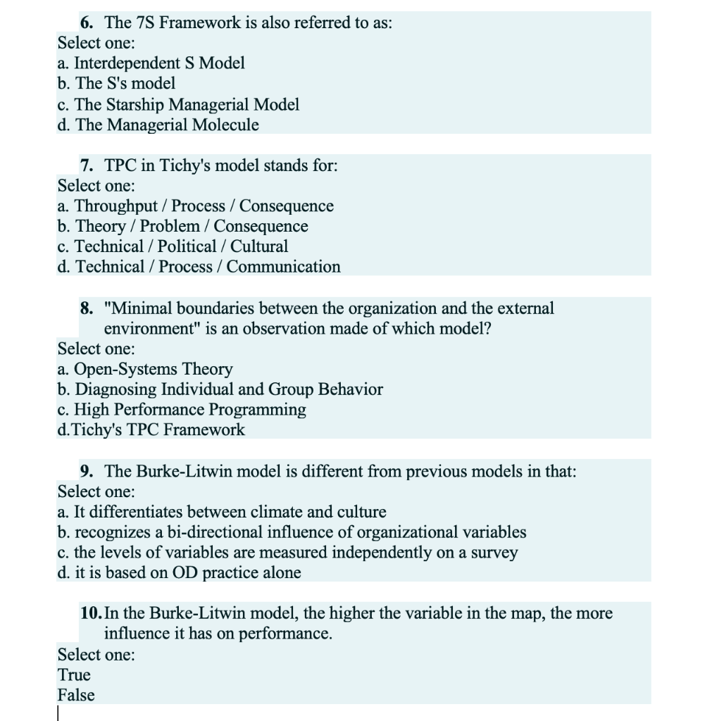 what is a correct answer for the multiple choice