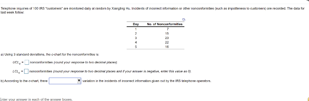 Part B asks for significant or in significant