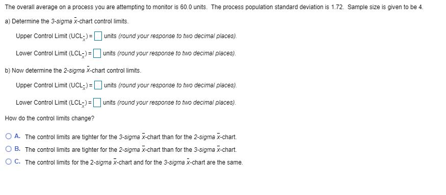 The overall average on a process you are
