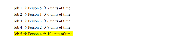 The Assignment Problem (Hungarian Method) Pleased