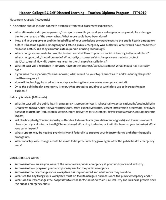 Hanson College BC Self-Directed Learning -