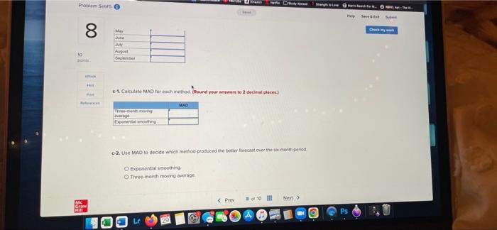 ps 5, #8 Problem Sets 8 10 points References y