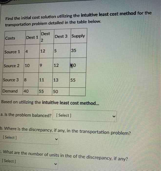 ALLL QUESTIONS PLEASE Find the initial cost