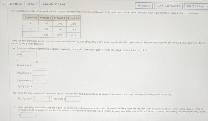 Please help me solve this question. 3. [-/20