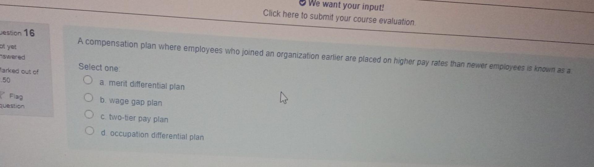 We want your input! Click here to submit your