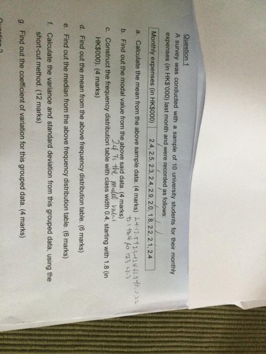 stat construct the frequency distribution table