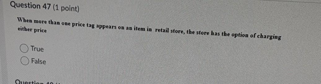 Question 42 (1 point) Dwayne saw an ad promoting
