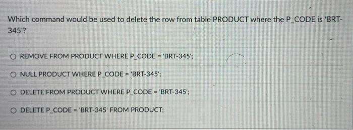 SQL requires the use of the command to enter data