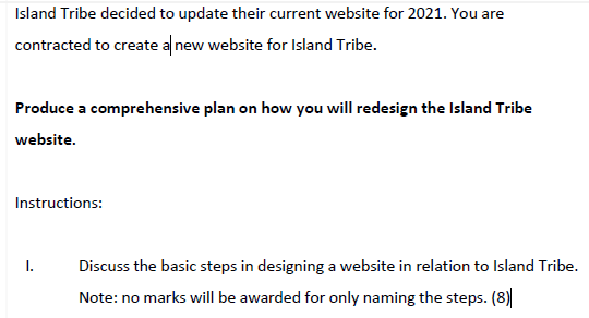 Basic Steps would be 1. Decide on the purpose of
