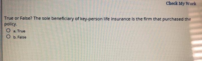 answer the following True or False? When using an