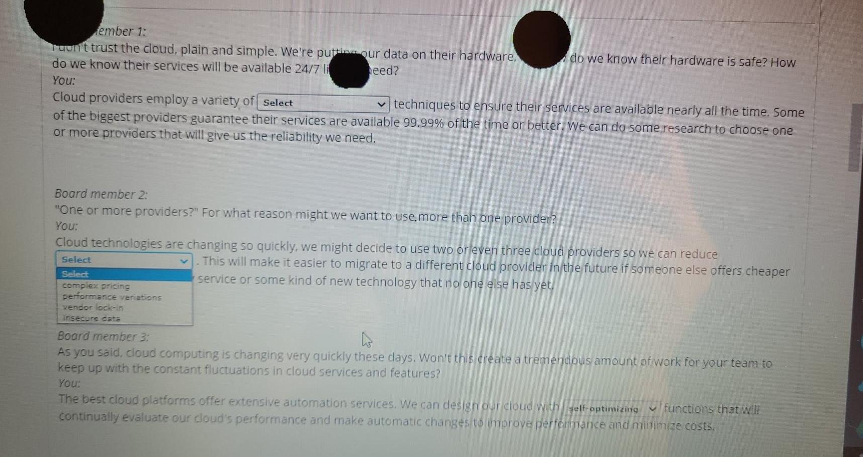 blue boxes need to be matched left to right and