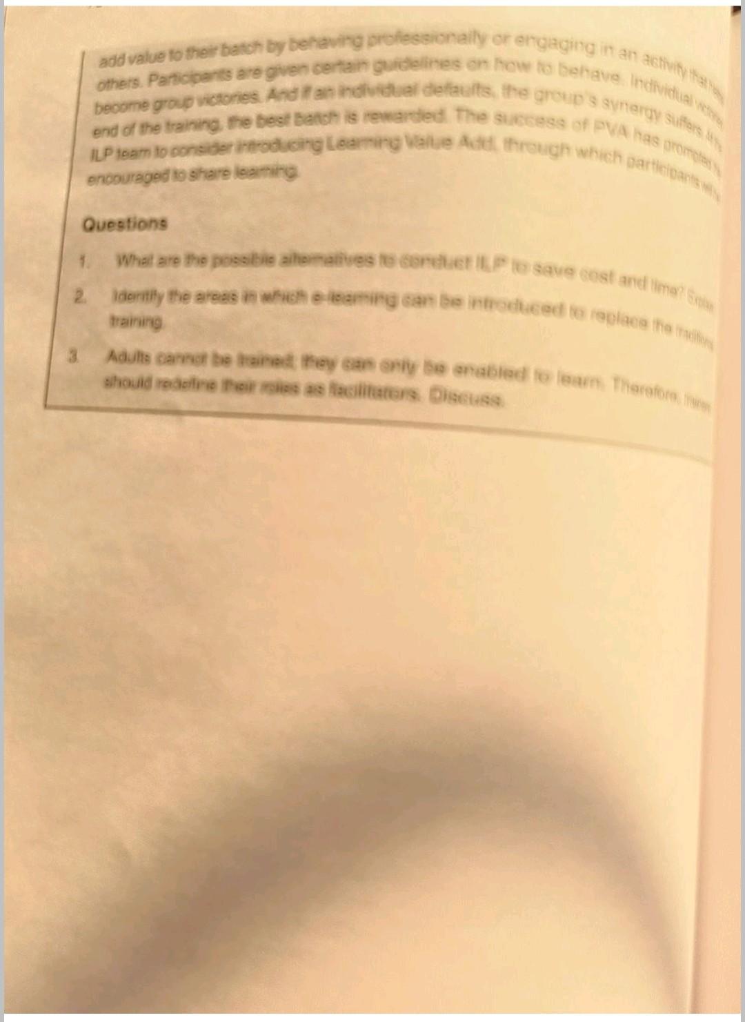 Adults cannot be trained, they can only be