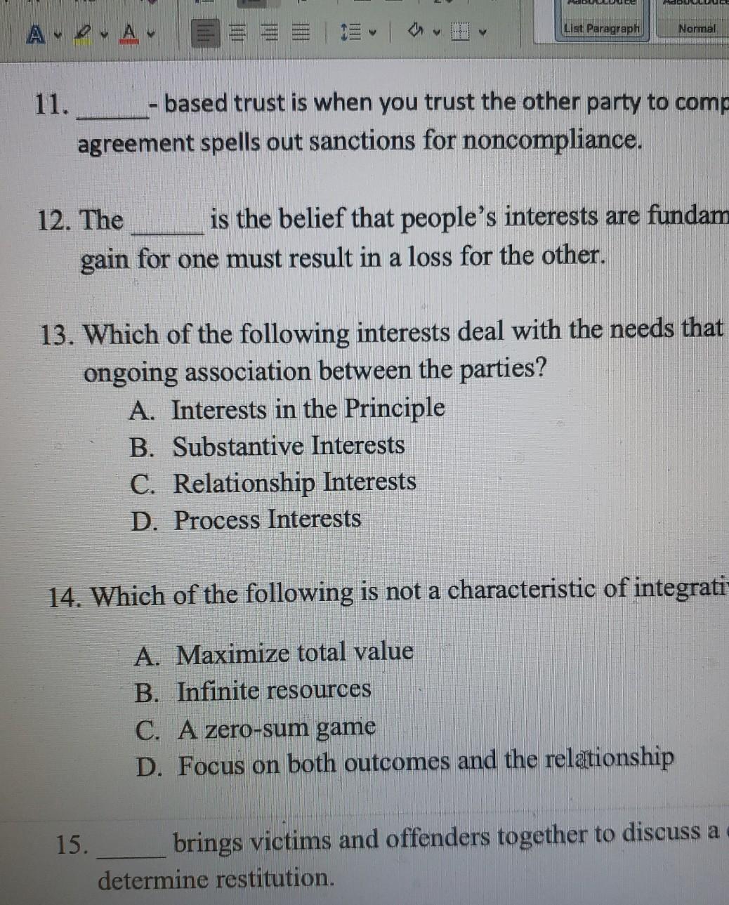 CHEDULE List Paragraph 19 ADA Normal V 11. -based