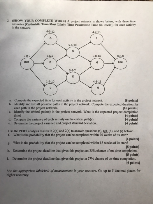 operations management 2. (SHOW YOUR COMPLETE