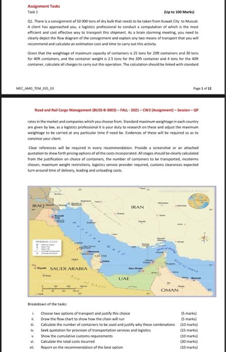 Assignment Tasks Task 1 (Up to 100 Marks) 91.