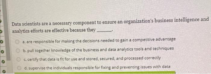Hadoop's two major components are a. a real-time