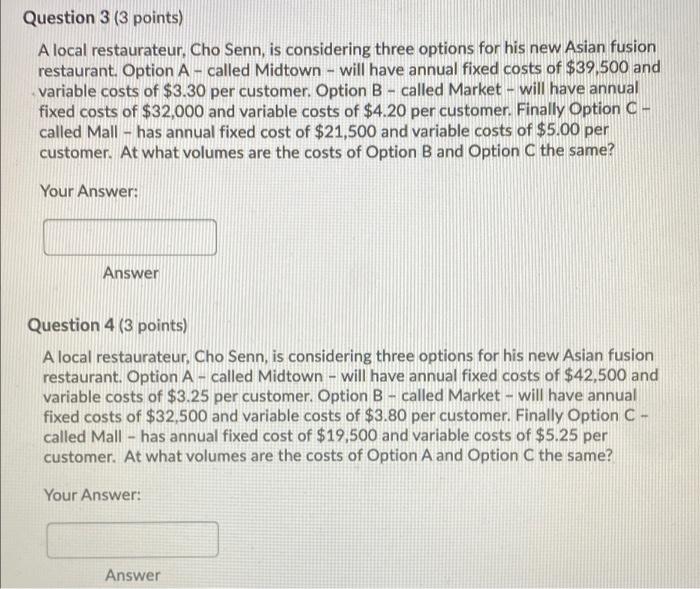 Question help pls Question 3 (3 points) A local