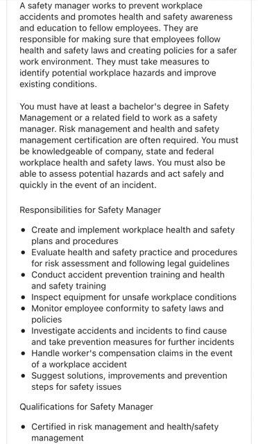 Read each task in the job description and