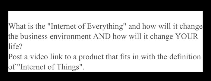 What is the "Internet of Everything" and how will