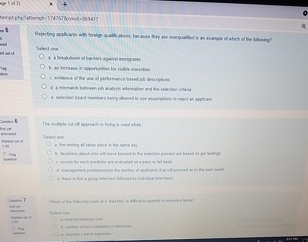 At which step in the selection process are