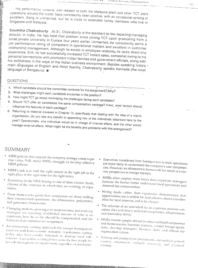 Answer Questions 1-5 Regarding the following