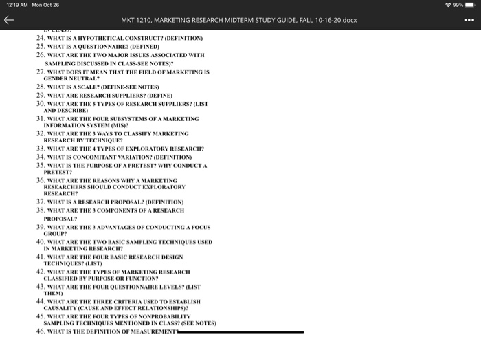 FALL 10-16-20.docx MARKETING RESEARCH MIDTERM