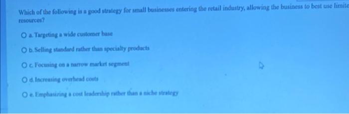 Which of the following is a good strategy for