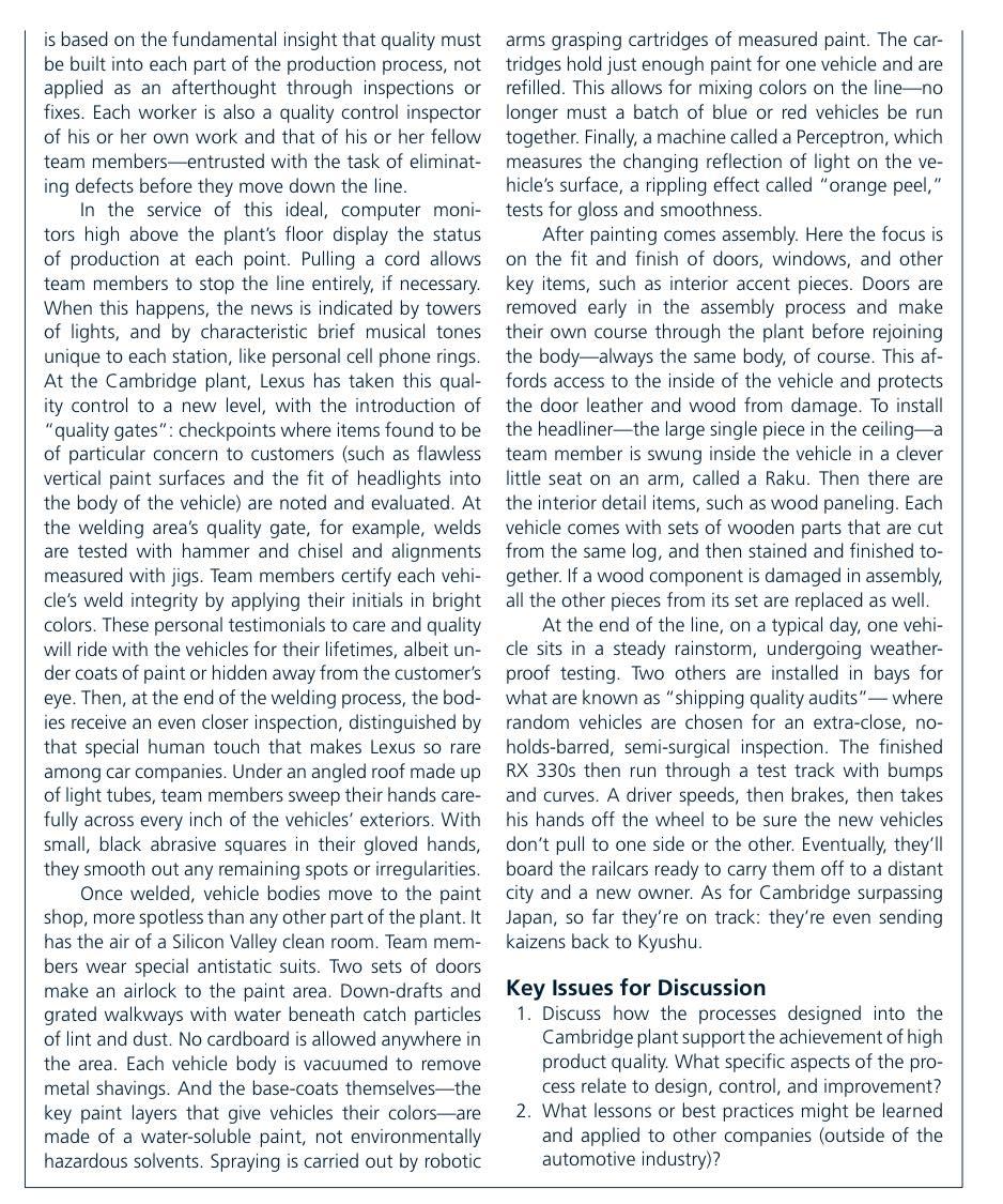 Key Issues for Discussion 1. Discuss how the