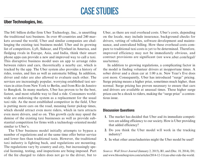 CASE STUDIES Uber Technologies, Inc. The S41